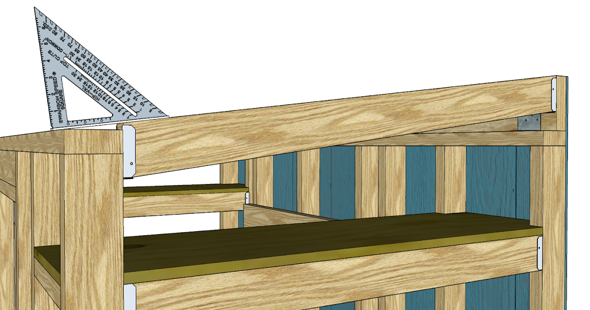 Joist hangers for shed roof Wood garbage can shed plans free
