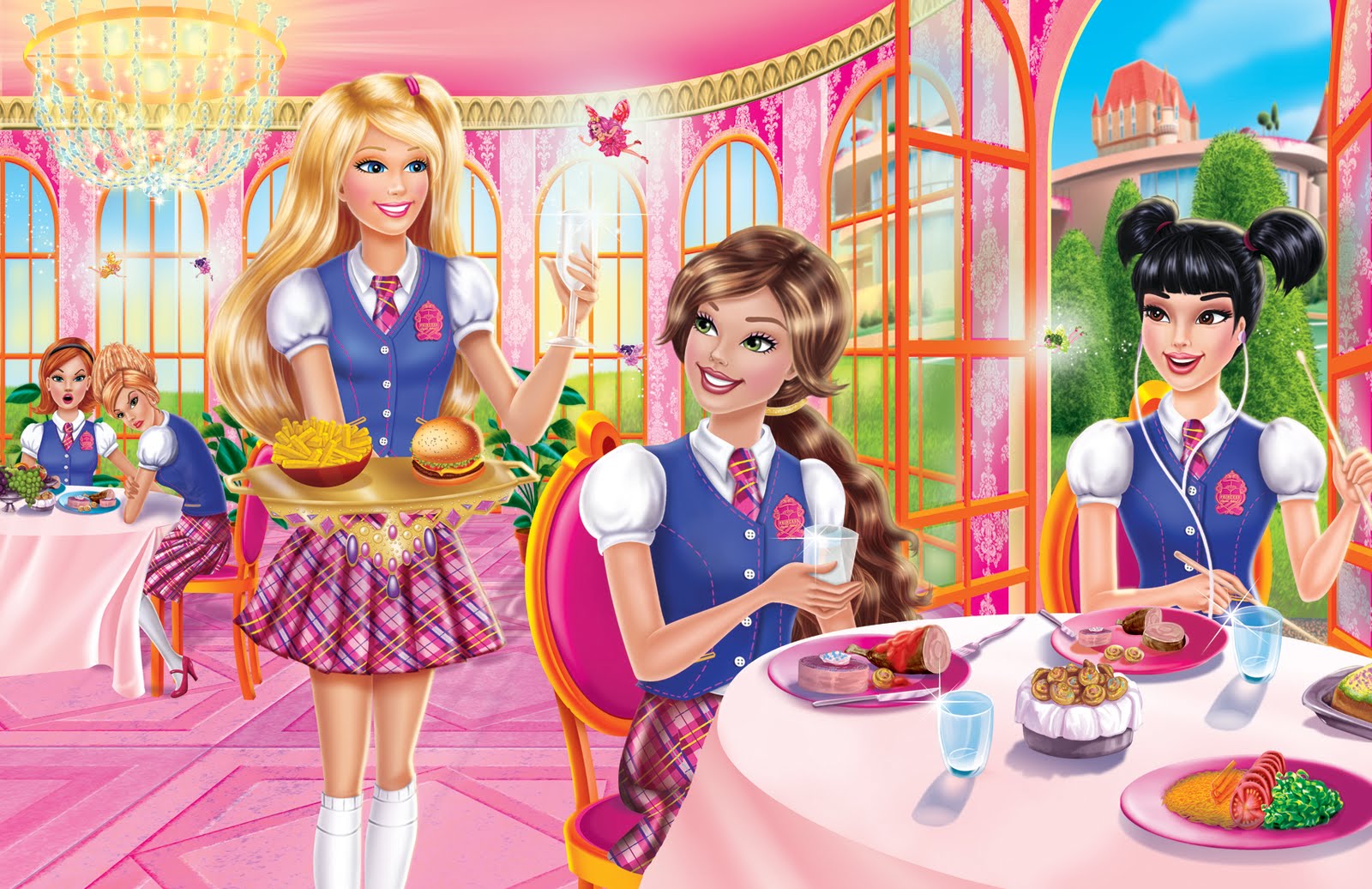 barbie princess charm school ending