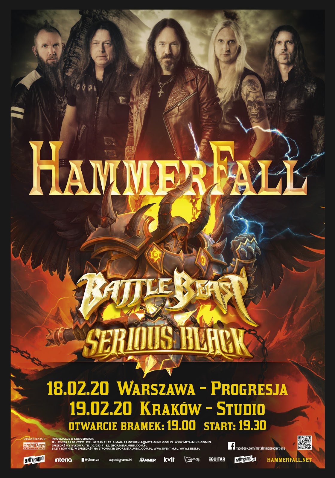 HammerFall wystąpił w Krakowie [RELACJA Z KONCERTU]