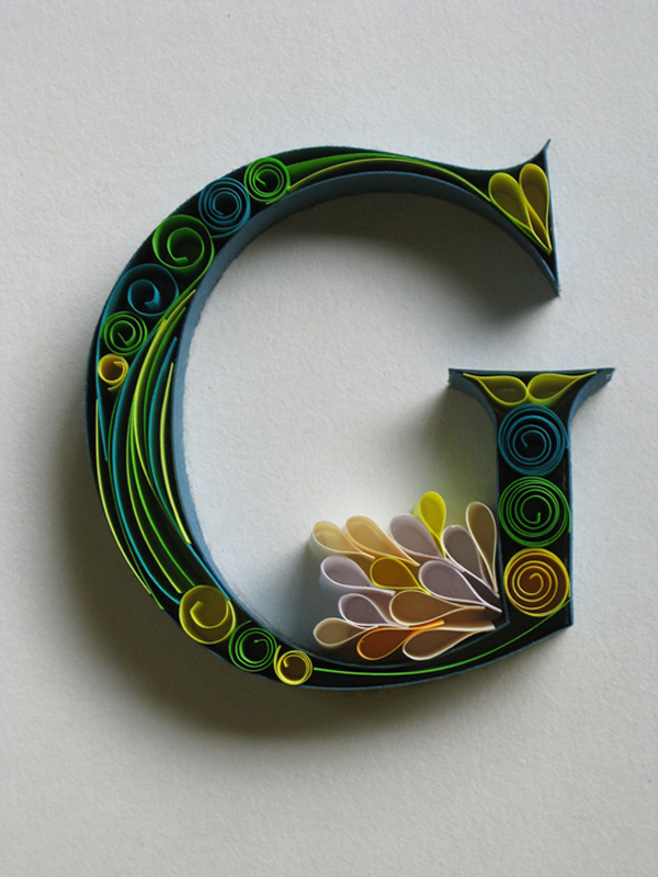 Paper quilling alphabets - Search Yours - Creative Art & Craft Work