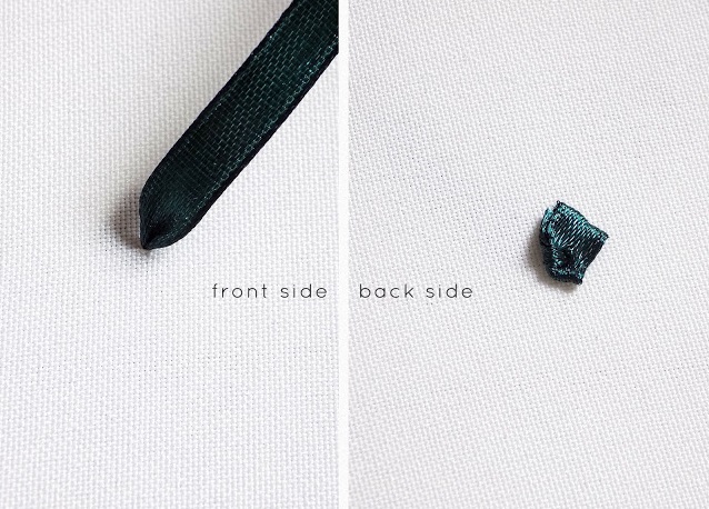 Hướng dẫn thêu ruy băng cơ bản - Hình 7