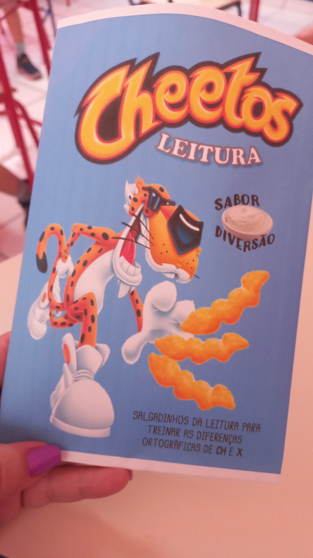 Embalagem interativa CHEETOS LEITURA