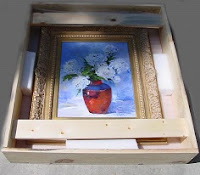 Packing framed painting
