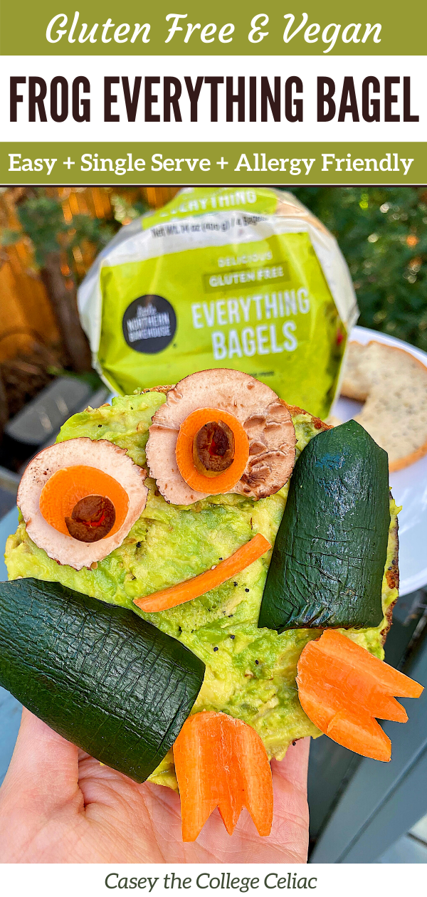 (AD) Need an easy #kidfriendly #glutenfree #breakfast or #healthy bagel ideas? Then you'll love this #vegan recipe for avocado everything bagels!