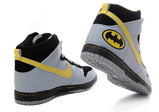 Custom Nike Dunks Batman Shoes For Men Grey Yellow Black | Colorful Nikes