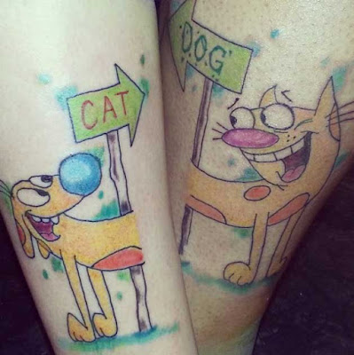 Tatuajes para Amigos : Tatuajes para amigos Cat Dog