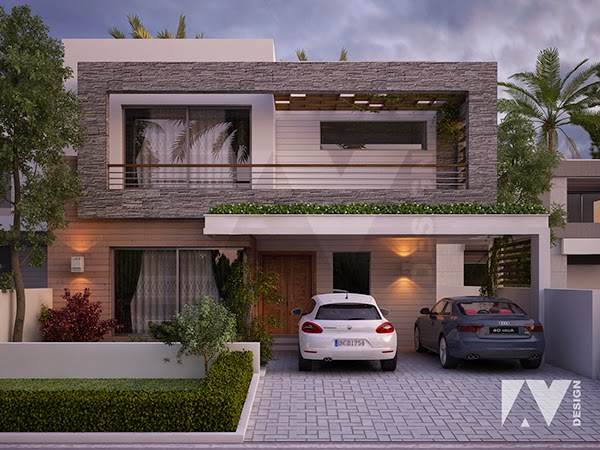 10 Marla House 3D Front Design Blog