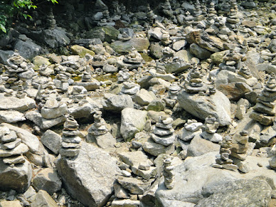 Rock stacking in Korea 