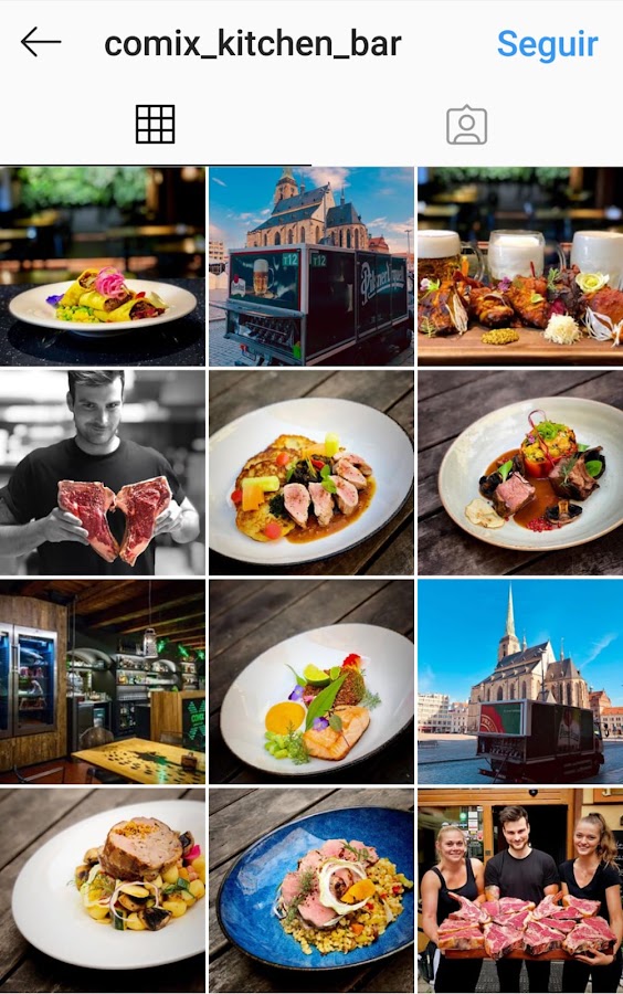 Instagram COMIX Kitchen Bar