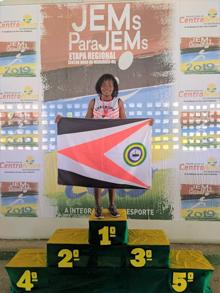 É OURO: Cururupu garante primeira medalha de ouro nos JEM's 2019, com Janiele de Jesus do atletismo.