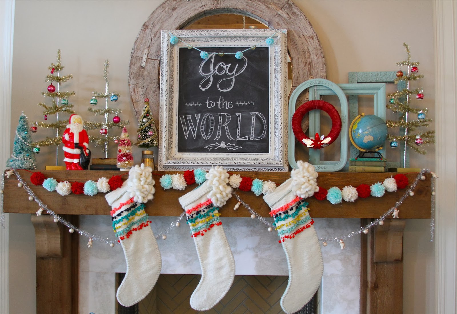 Vintage Christmas Mantel 