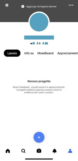 Profilo Behance - Lavoro