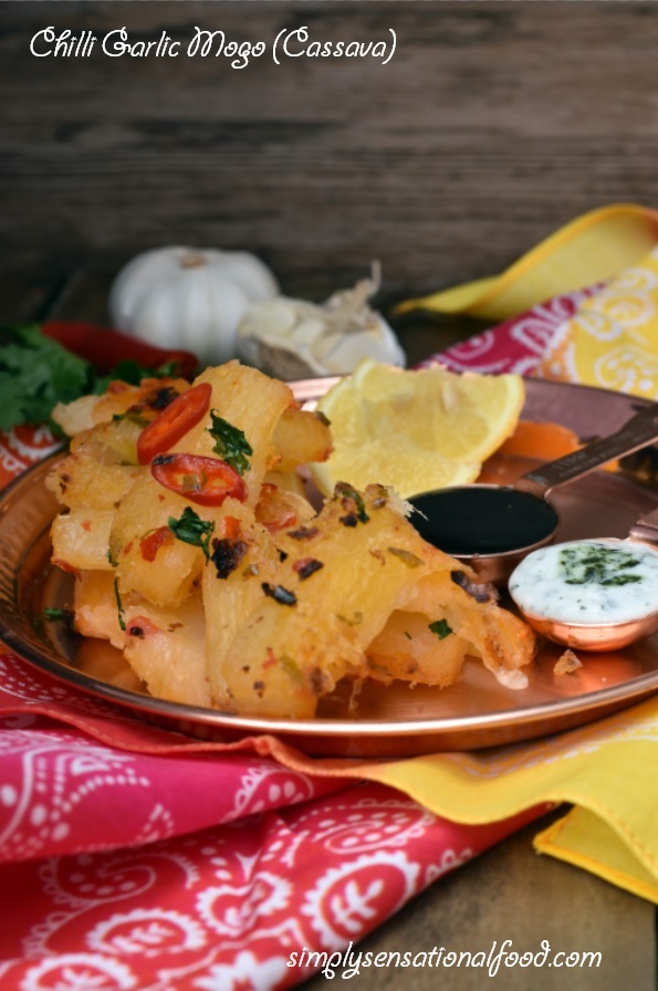 Chilli Garlic Mogo (Cassava) simply.food