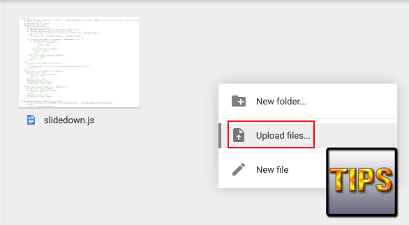 How to "host CSS and javascript files in Google Drive instead on server" - Webzone Tech Tips Zidane