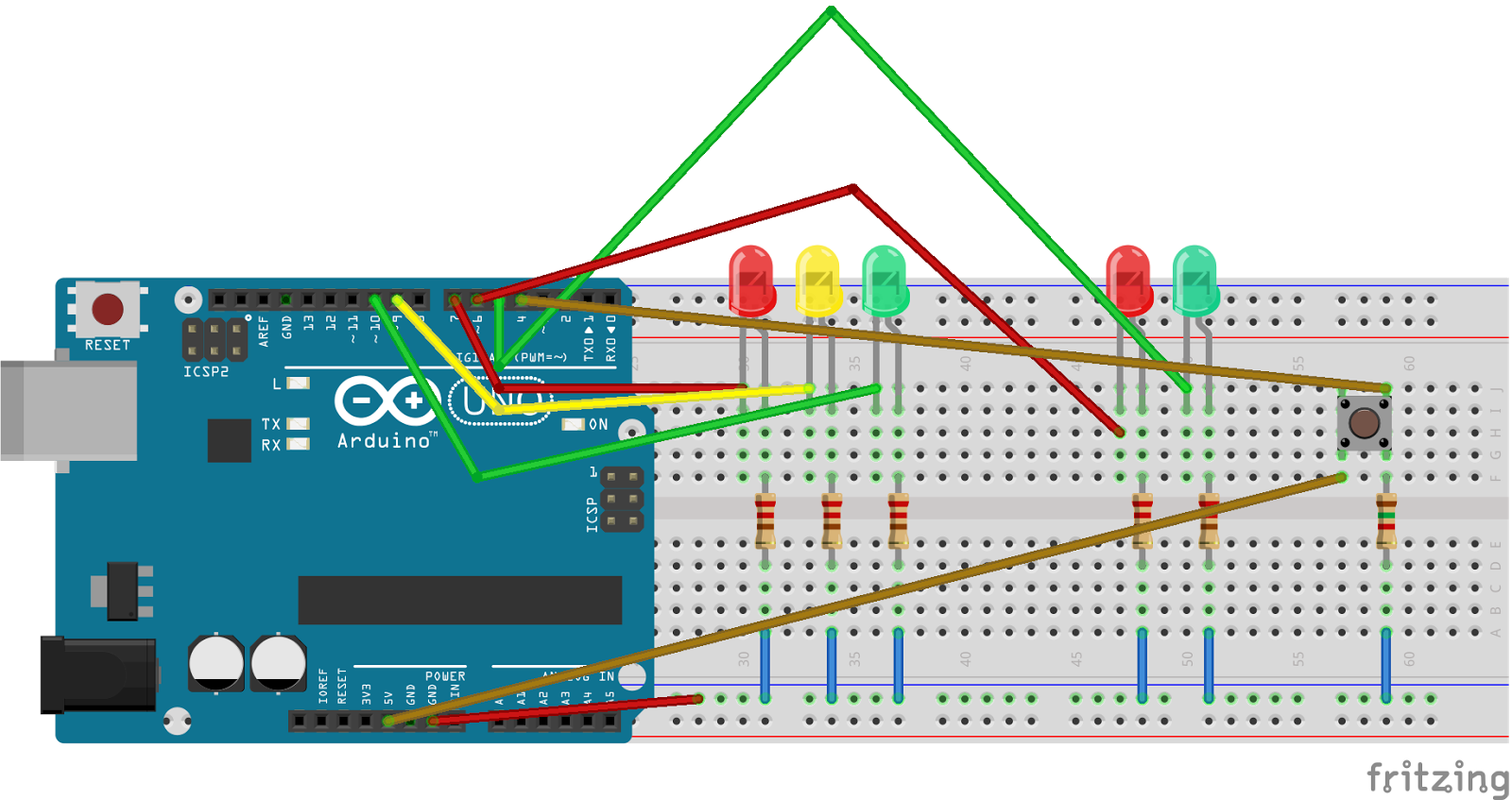 TECNOLOGÍA: ARDUINO: Semáforo