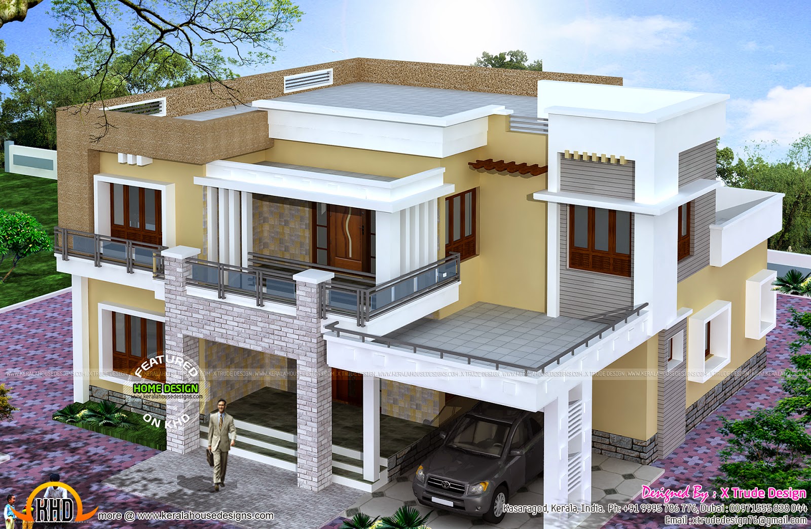 Different Views Of 2800 Sq ft Modern Home Kerala Home Design And different-views-of-2800-sq-ft-modern-home-kerala-home-design-and