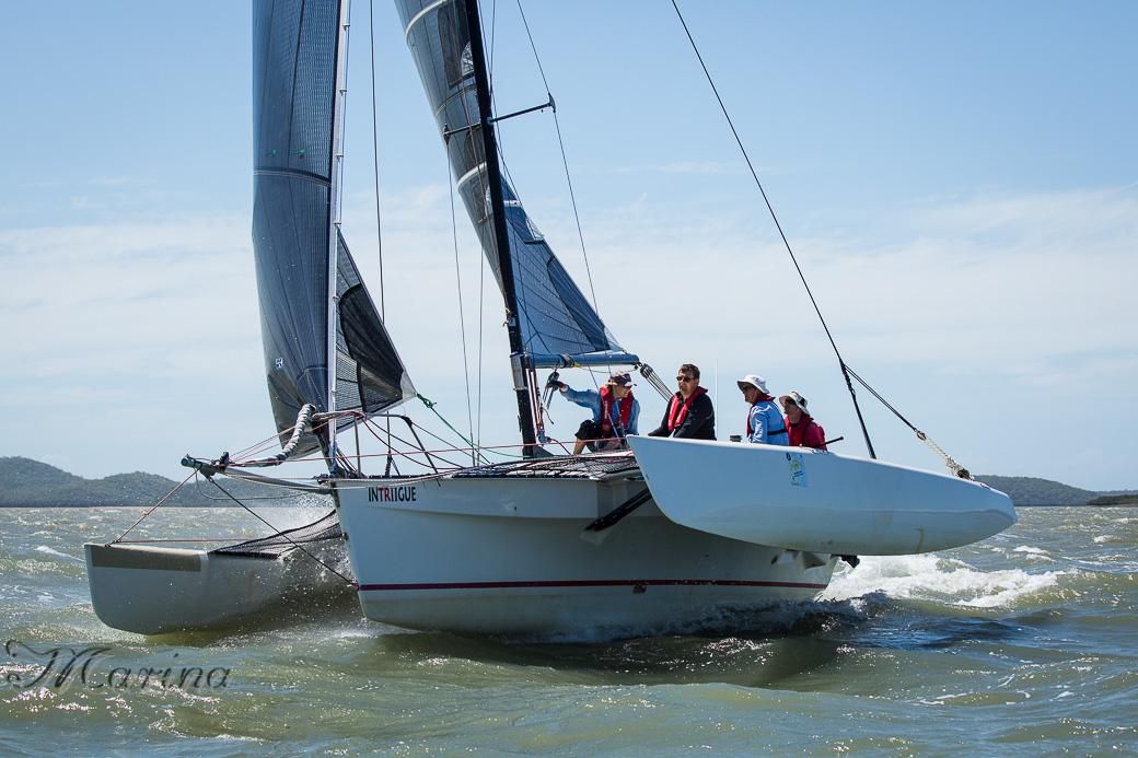Sailing at the Port Curtis Sailing Club, Gladstone, Queensland