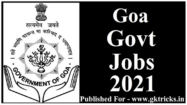 Goa govt jobs