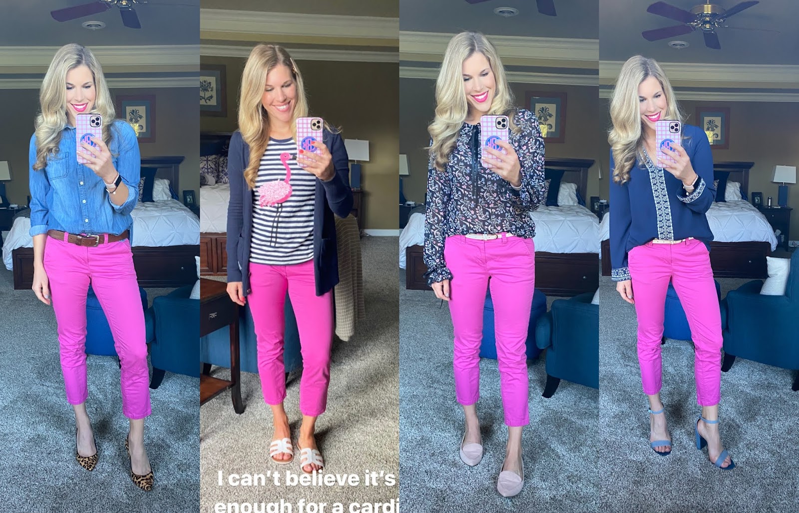 How to Wear Bright Pink Pants & Confident Twosday Linkup I do deClaire