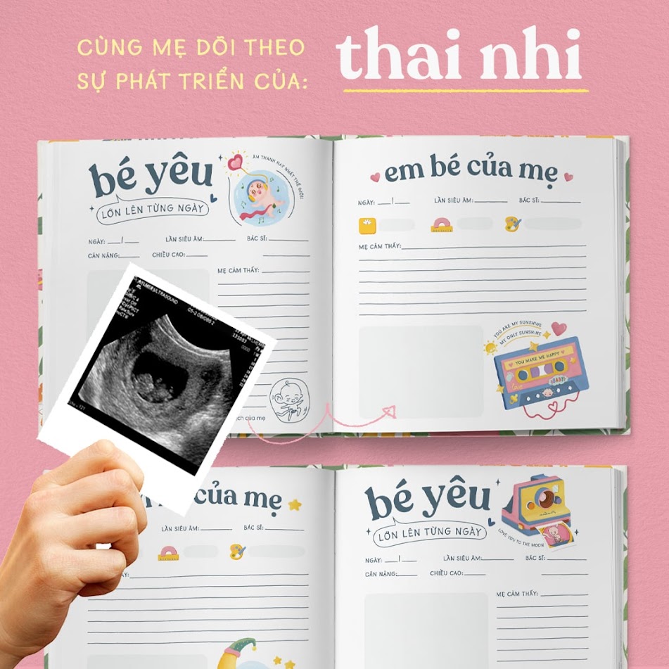[A116] Sách tô màu cho Bà Bầu dễ thương nhất