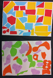 shape geometric grade shapes organic collages primary collage 2nd colors secondary artroom104 project projects paper