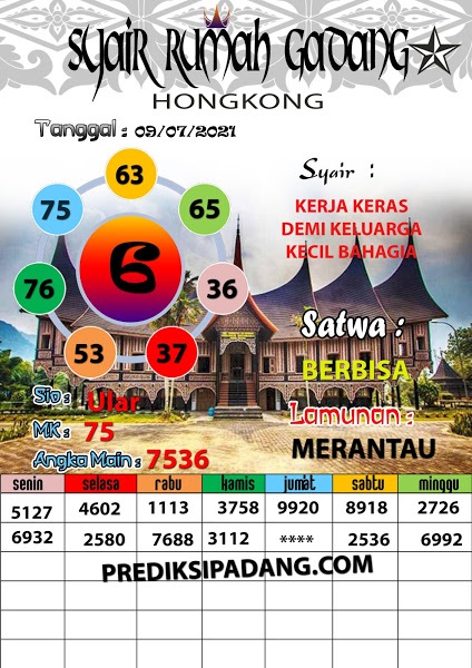 15+ Syair Kamboja 9 Juli 2021