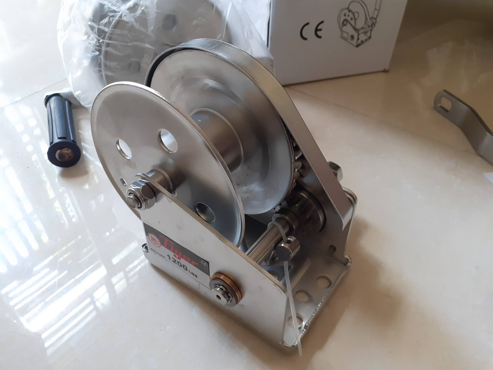 Tời quay tay Inox 1200lbs