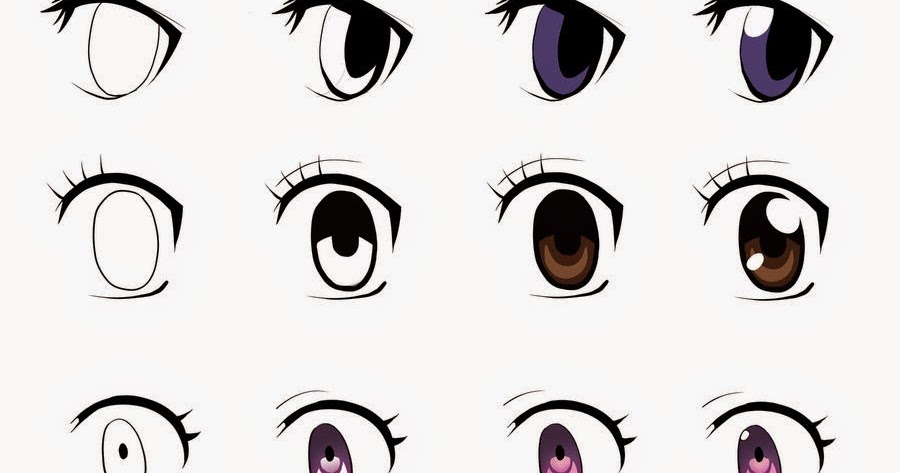 how to draw anime eyes girl