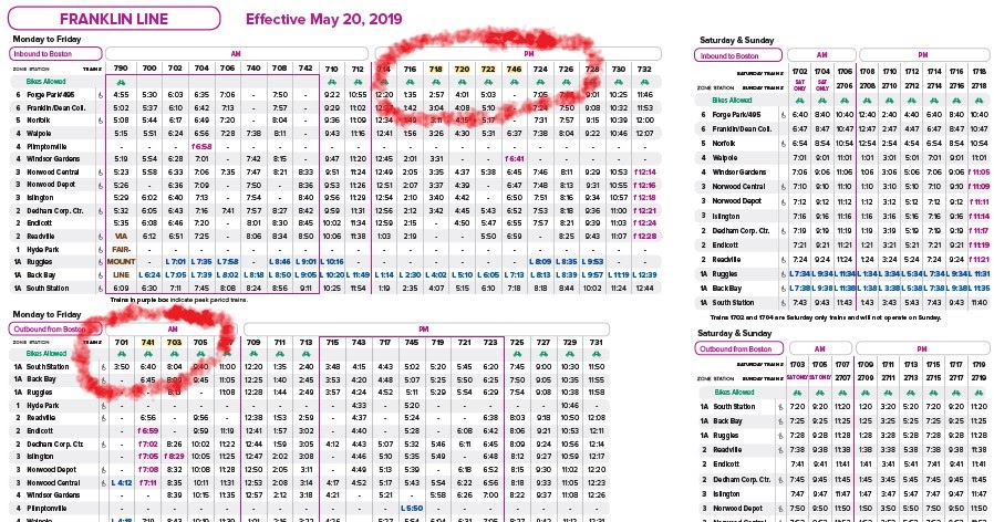 Franklin Matters: MBTA Commuter Rail: Through June 25: Franklin Line Alert Franklin Matters: MBTA Commuter Rail: Through June 25: Franklin Line Alert