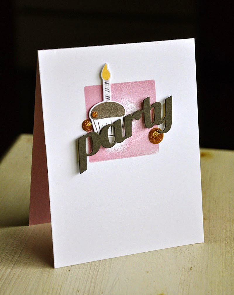 Simply Stamped: Text Block: Party Time die and Party Trio dies