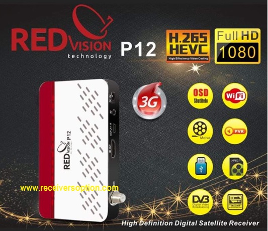 Redvision P12 Hd Receiver latest update Software