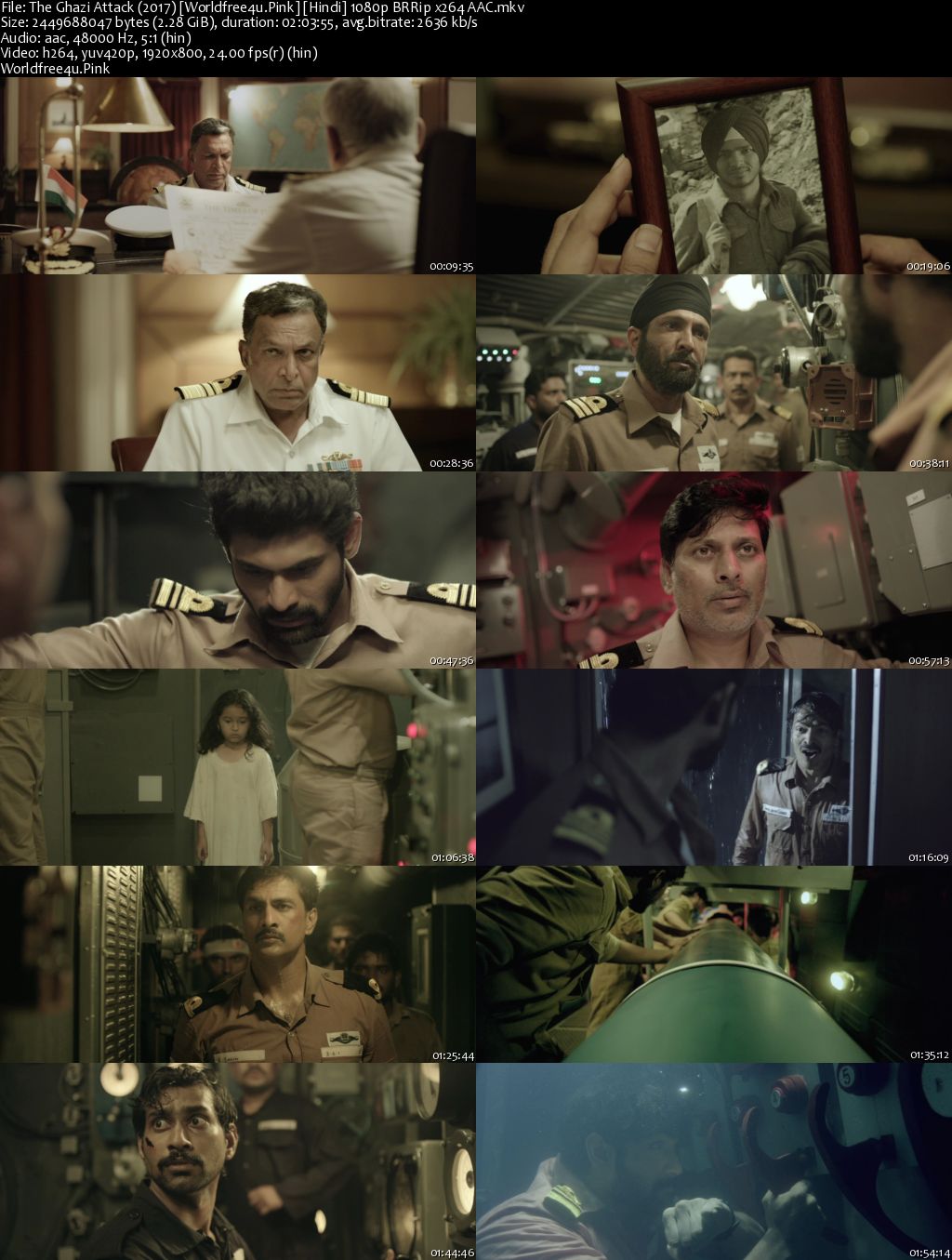 The Ghazi Attack 2017 Hindi BRRip 1080p