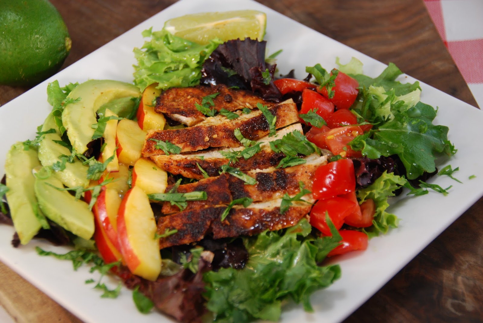 Paleo Rebel JamaicanJerk Grilled Chicken Salad with a Lime Vinaigrette