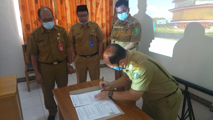 Sertijab di Lingkungan Perkimtan Kabupaten Barito Selatan April 2021