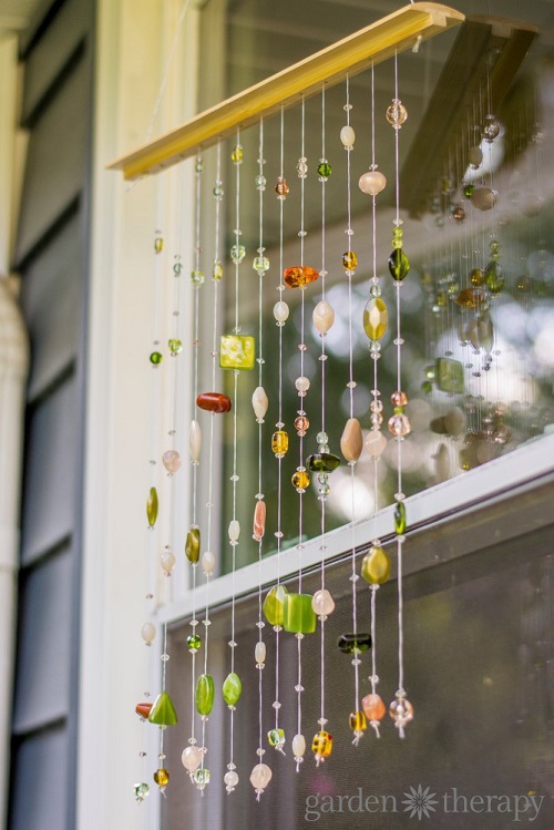 Use Your Odd Beads to Make a Garden Chime or Suncatcher / The Beading Gem