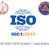 كورس الأيزو  ISO 9001:2015 Auditor / Lead Auditor