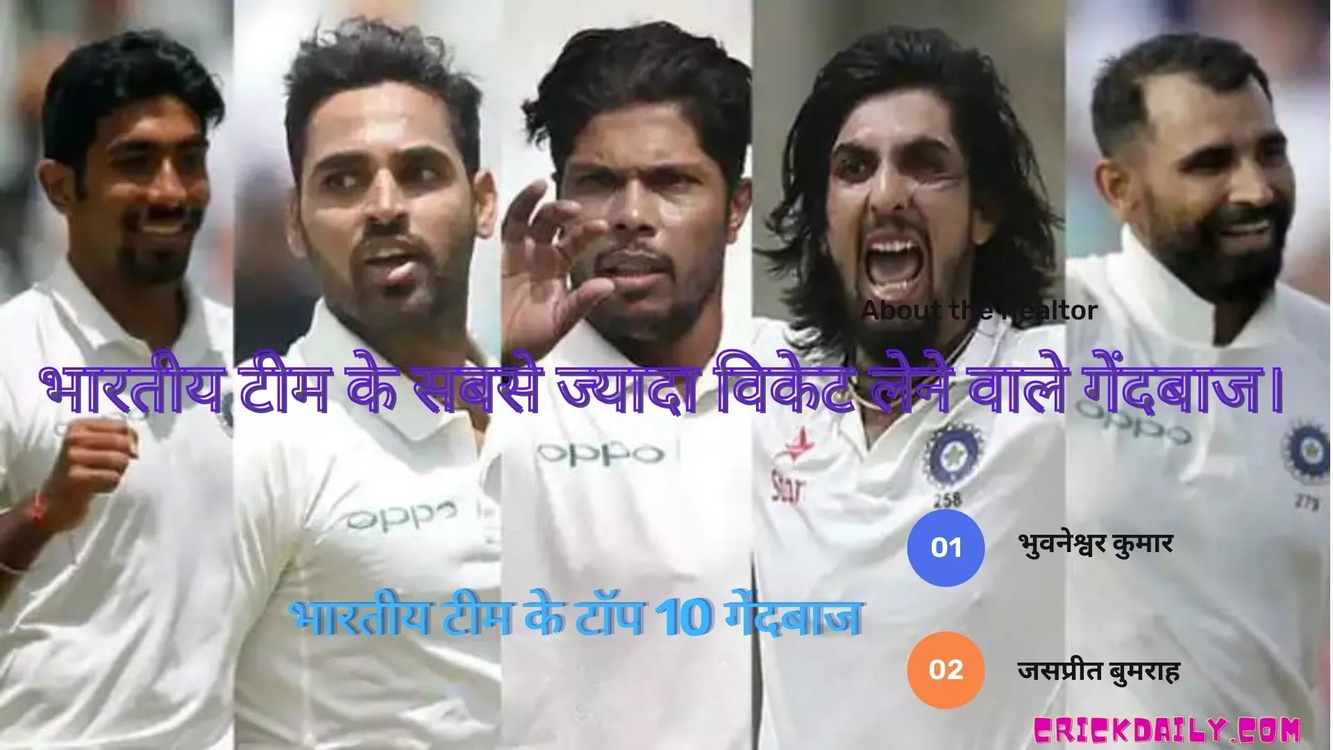 भारतीय टीम के टॉप 10 गेंदबाज | भारतीय टीम के सबसे ज्यादा विकेट लेने वाले गेंदबाज।