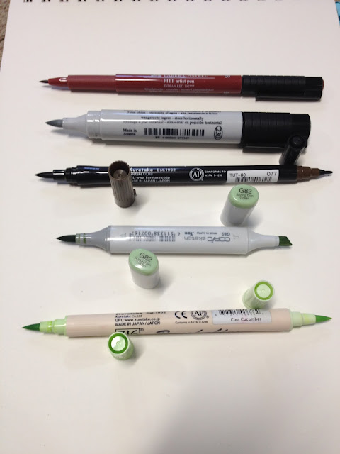 10 Colors Brush Pen Set Fabricolor Marker Pen Soft Tip Colour Brushpen  Calligraphy Finecolour Brush Felt Art Markers Stationery