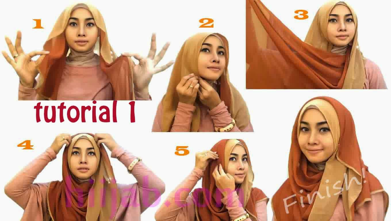 Tampil Beda Dengan Tutorial Hijab Dua Warna Kumpulan Contoh Tampil Beda Dengan Tutorial Hijab Dua Warna Kumpulan Contoh