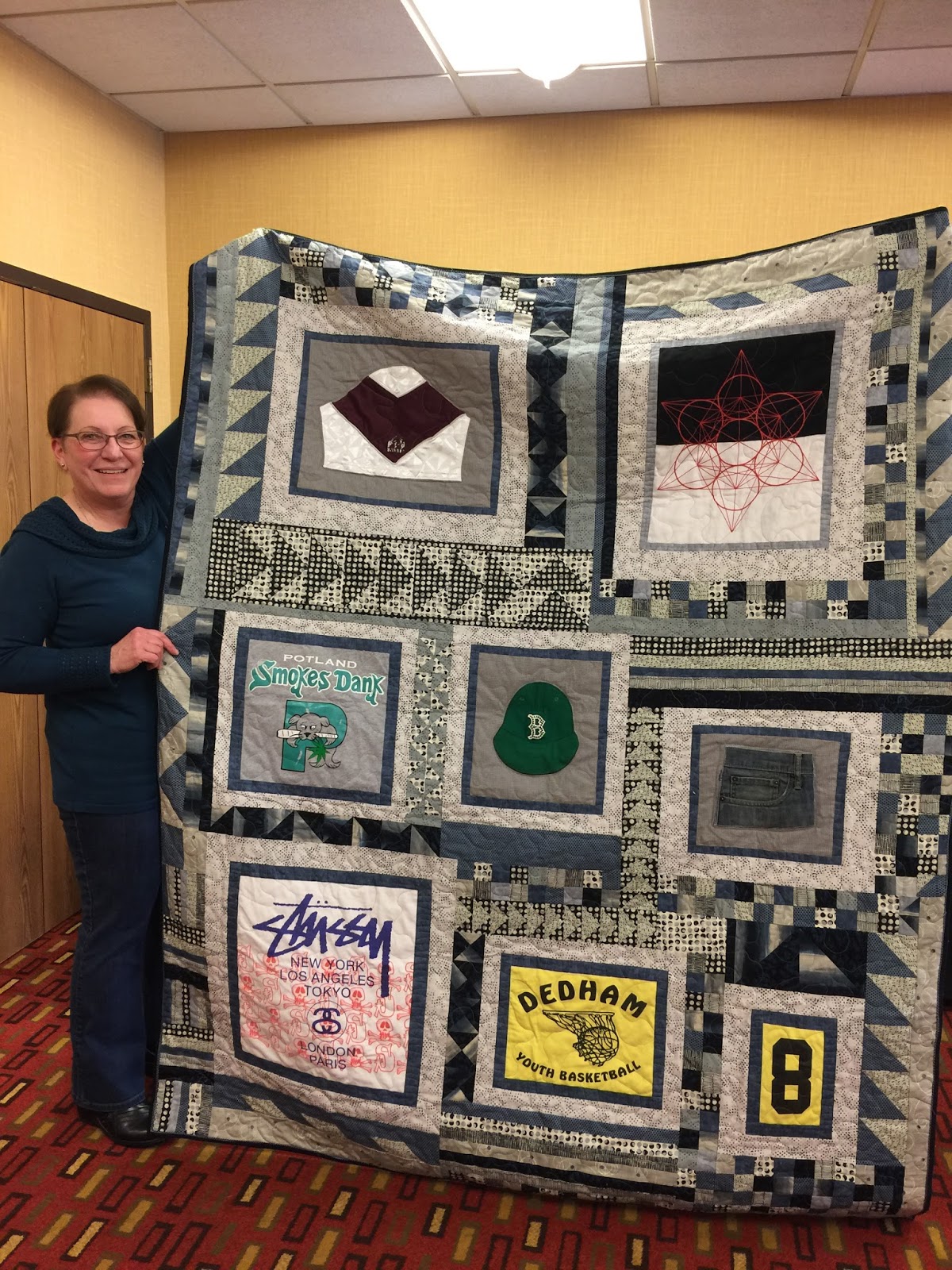 PugMom Quilts!: Joannie's T-Shirt Quilts