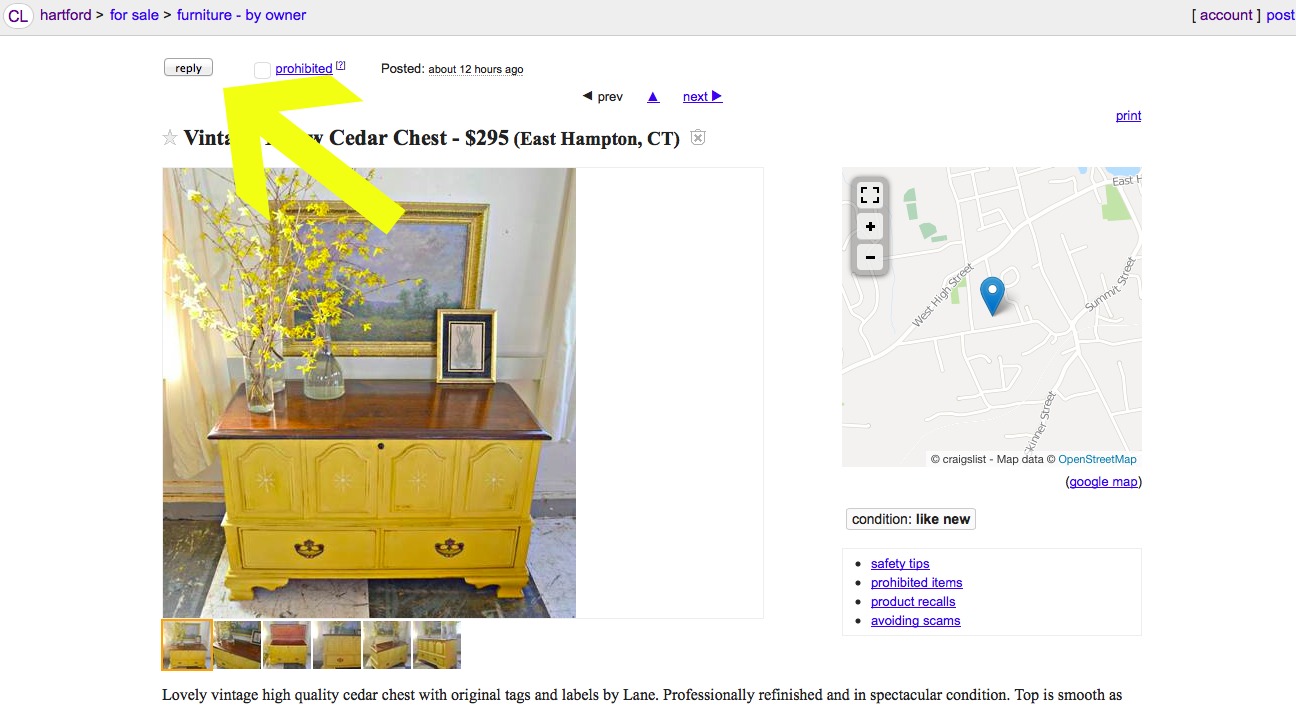 Heir and Space How to Buy Furniture on Craigslist