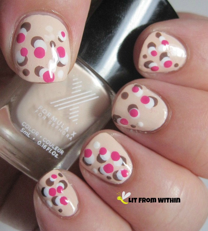 Lit from Within: Neapolitan Dipping Dotticure - #NailArtForNubs