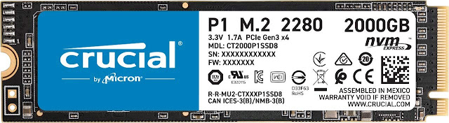 Crucial P1 2TB NVMe M.2 SSD