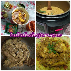 ayam rendang pencen resepi guna cooker pressure