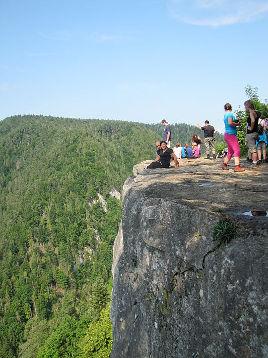 Tomaszowski Widok (słow. Tomášovský výhľad; 645 m n.p.m.).