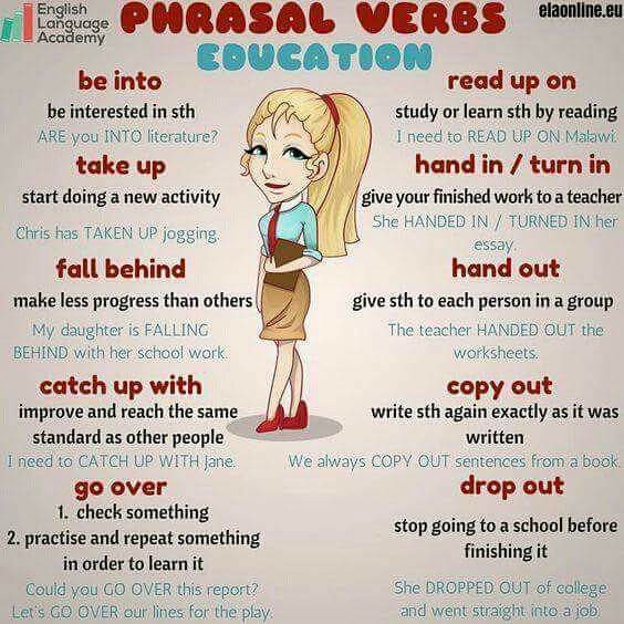 Learn Phrasal Verbs for Education