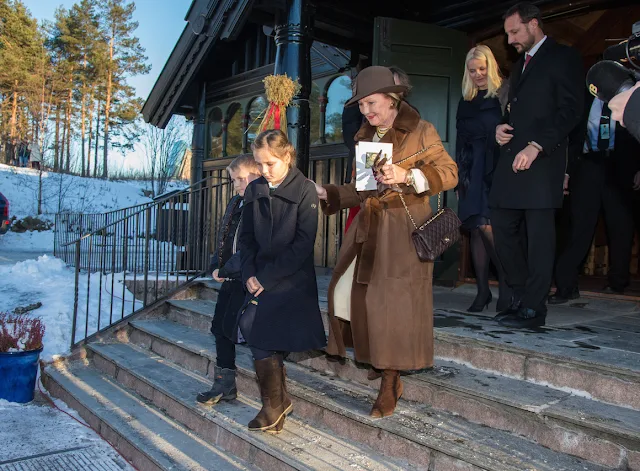 King Harald, Queen Sonja, Prince Haakon, Crown Princess Mette-Marit