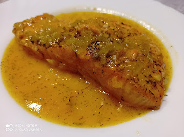 Salmón a la naranja