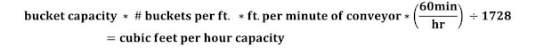 menghitung kapasitas bucket conveyor