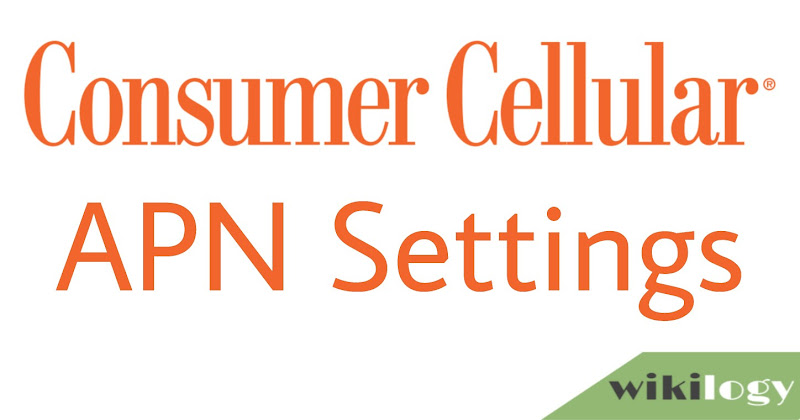 Consumer Cellular home screen with network settings